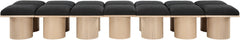 Pavilion - 14 Piece Modular Bench With Natural Base