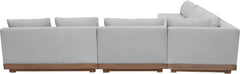 Solace - Olefin 5 Piece Outdoor Patio Modular Sectional