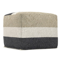 Claudette - Square Pouf - Multi