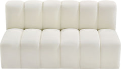 Arc - Faux Leather 2 Seats Modular Sofa