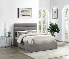 Adam - Chenille Fabric Bed With 52" Headboard