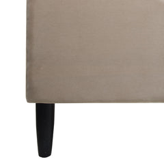 Aspen - King Vertical Tufted Headboard Platform Bed Set - Mink
