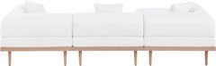 Laguna - 3 Piece Resilient Water Resistant Fabric 106.5" Upholstered Outdoor Patio Modular Sofa
