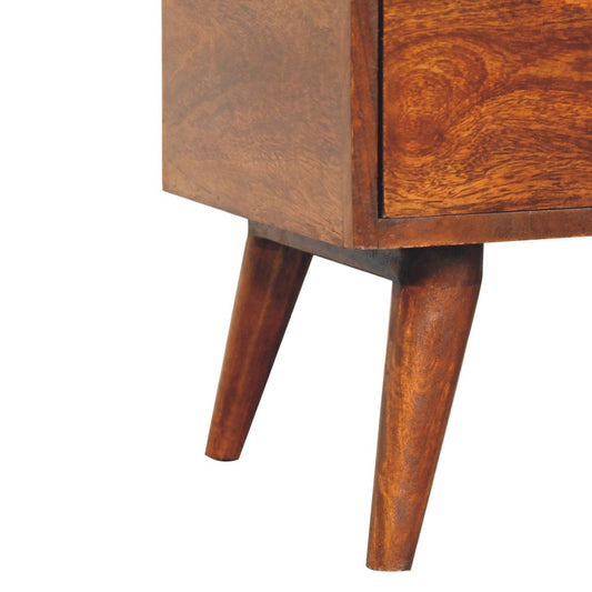 Dome Bedside Table - Brown