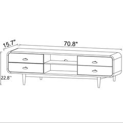 Alexa - TV Stand - Dark Brown / Wood