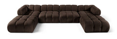 Orin - Velvet 6 Piece Modular Double Chaise Sectional