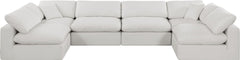 Comfy - 6 Piece Linen Modular Armless Sectional