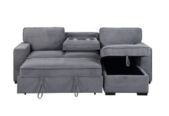 U0203 - Reversible Sofa Bed - Light Gray