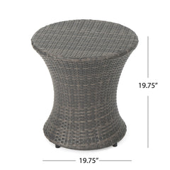 Thrive - Hourglass Rattan Table With No Glass Top