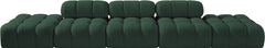 Ames - 5 Piece Boucle Upholstered Modular Sofa With 2 Armless Seats