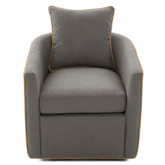 Swivel Accent Chair, Rotating Base, For Living Room