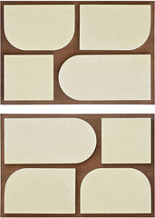 Icon - Mango Wood 2 Piece Wall Art