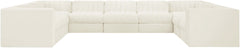 Rummi - Velvet Performance Fabric Upholstered 9 Piece Modular Sectional