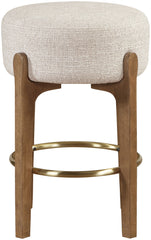 Torino - Backless Counter Stool With Brushed Brown Base (Set of 2)