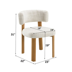 Ogin - Side Chair (Set of 2) - Beige / Gray