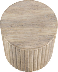 Catania - Concrete Indoor/Outdoor End Table - Travertine