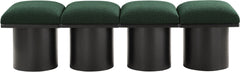Pavilion - 4 Piece Modular Bench With Black Base