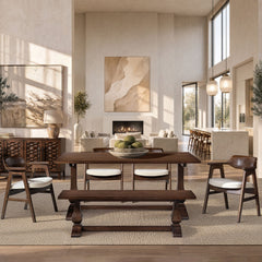 Whitmore - Trestle Dining Table - Dark Brown