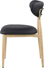 Ronda - Vegan Leather Upholstered Dining Side Chair - Natural Legs