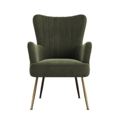 Accent Chair With Unique Print Fabric