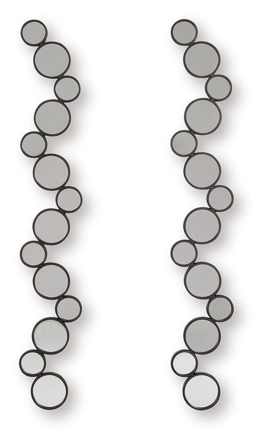 Vinler - Accent Mirror Set (Set of 2) - Black