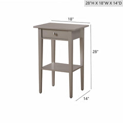 Dalton - Nightstand - Silver Champagne