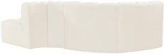 Arc - Velvet 4 Piece L-Shaped Modular Sofa