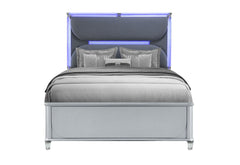 Lando - Queen Bed - Silver