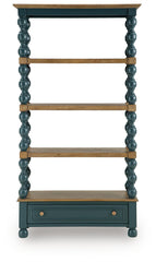 Finnworth - Bookcase - Blue / Brown