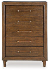 Lyncott - Five Drawer Chest - Brown