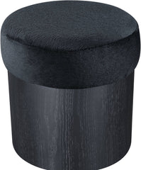 Nimes - Ottoman / Stool With Black Base