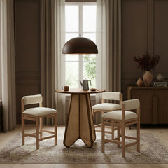 Butterfly - Solid Wood And Natural Cane Table