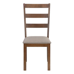 Dining Chair, Side, Upholstered For Dining Room, Transitional (Set of 2) - Beige