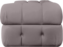 Orin - Velvet Performance Fabric Upholstered 2 Piece Modular Sofa (2 Corner Chairs)