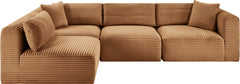 Shaggy - Fabric 4 Piece Modular Sectional