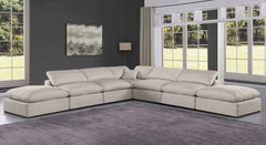 Comfy - 7 Piece Linen Modular Corner Sectional
