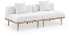 Laguna - 2 Piece Resilient Water Resistant Fabric 71" Outdoor Patio Armless Modular Loveseat