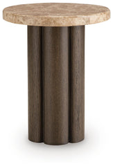 Darimore - Chair Side End Table - Burnished Brown