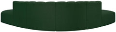 Arc - Boucle Fabric 6 Piece Corner Modular Sofa