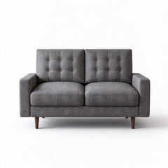 Loveseat Sofa, Tufted Back Upholstered 2 Seat Couch
