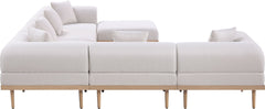 Laguna - 7 Piece Resilient Water Resistant Fabric 142" Upholstered Outdoor Patio Modular Sectional