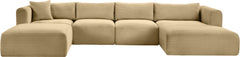 Shaggy - 5 Piece Modular Sectional With Chaise And Ottoman