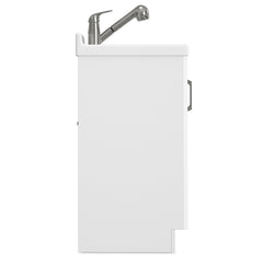 Kyle - Laundry Utility Sink And Cabinet - White