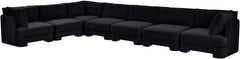 Hammond - Velvet Performance Fabric Upholstered 7 Piece Sectional
