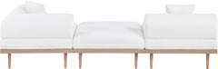 Laguna - 3 Piece Upholstered Outdoor Patio Modular Sofa With Backless Seat And 1 Arm