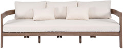 Newport - Water Resistant Fabric 86.75" Upholstered Outdoor Patio Sofa