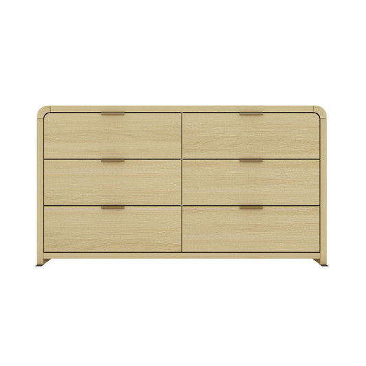Grace - Double Dresser With 6 Drawers - Oak