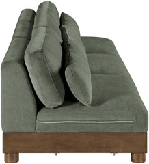 Turin - Chenille Fabric Upholstered Modular Sectional - Green
