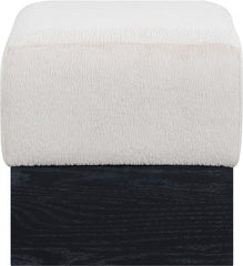 Havre - Ottoman / Stool With Black Base