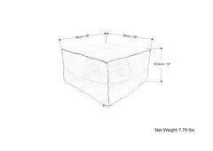 Sheffield - Handcrafted Square Pouf